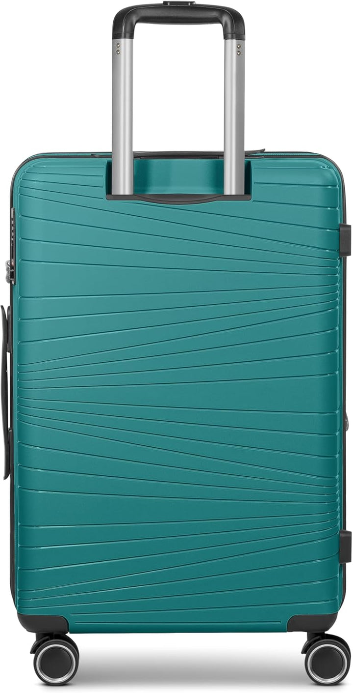 Franky Dallas 3.0 Hartschalen-Trolley mit 4 Rollen Koffer Set 3 Teilig | Ausgestattet mit TSA-Schlos