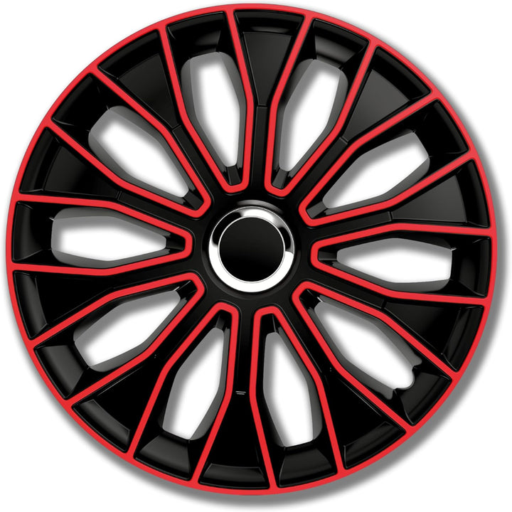 PETEX Voltec Pro Radzierblendenset, 38,1 cm (15 Zoll), in Schwarz/Rot (1350-3529)