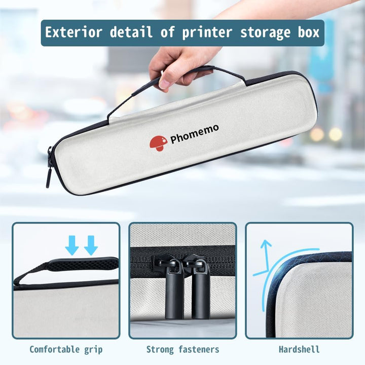 Phomemo M08F M08D A4 Drucker Tasche, Tragbare Tasche Kompatibel M08F, P831 Tragbarer Thermodrucker (