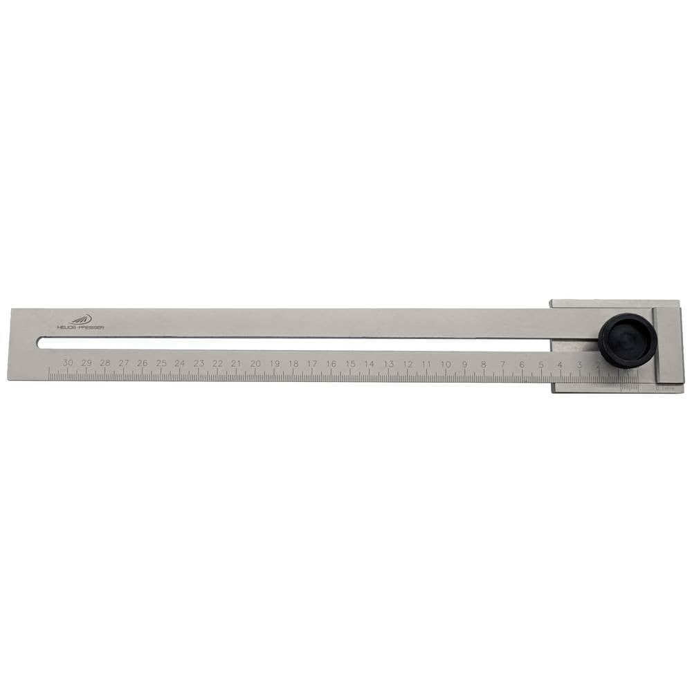 Helios-Preisser Flaches Streichmass mit gehärteter Anreisskante, 300 mm, 0321303, 300 mm