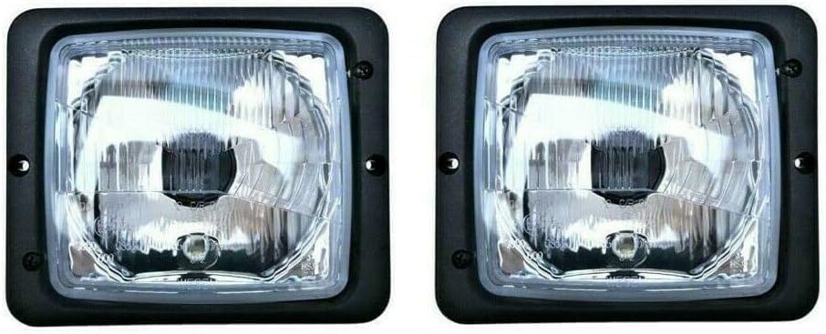 2x R2 Scheinwerfer mit Fernlicht Positionslicht Abblendlicht für IHC Fendt Zetor E20 mit Lampenfassu