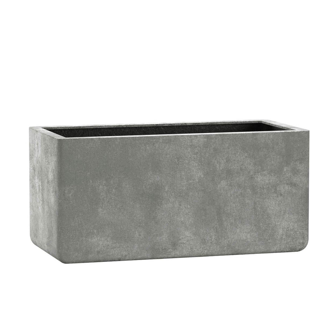 Casa Mina Esteras Pflanzkübel gross aussen - Fiberglas Blumenkübel Rechteckig 77x37x37cm - Premium P