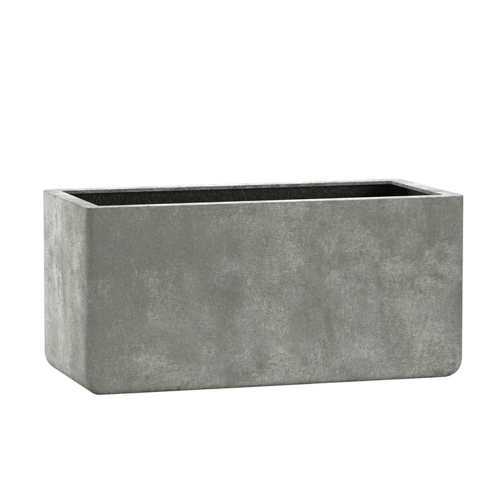 Casa Mina Esteras Pflanzkübel gross aussen - Fiberglas Blumenkübel Rechteckig 77x37x37cm - Premium P