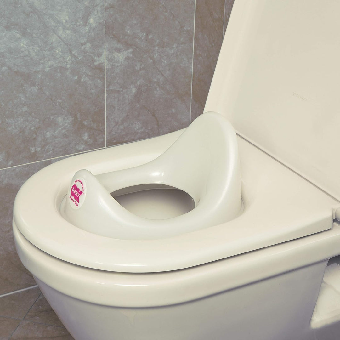 OKBABY Ergo - Toilettentrainersitz, bequemer und ergonomischer Sitz - für Kleinkinder - Weiss, Weiss