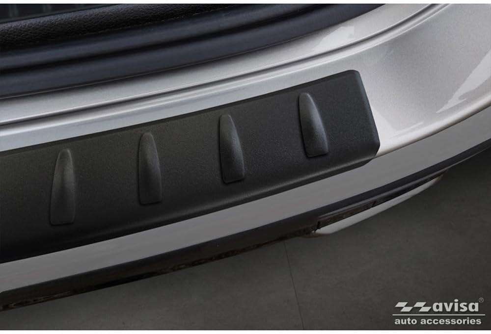 Avisa Matt-Schwarz Edelstahl Heckstossstangenschutz kompatibel mit Mercedes GLC II (X254) 2022- 'Rib