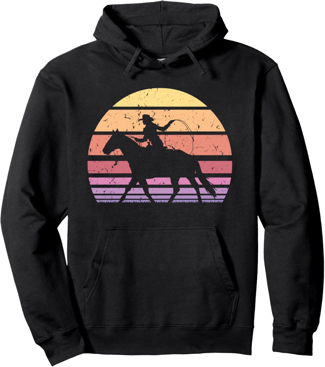 Cowgirl Farm Country für Damen Mädchen Tiere Retro Pferd Pullover Hoodie