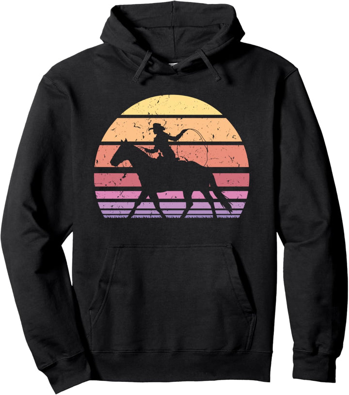 Cowgirl Farm Country für Damen Mädchen Tiere Retro Pferd Pullover Hoodie