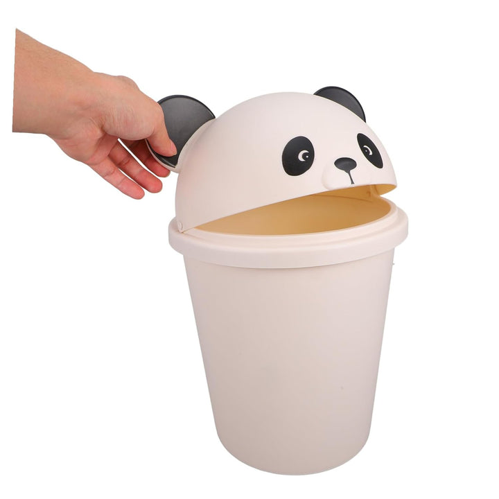 Didiseaon Grosser Panda Müllbehälter mit Deckel Niedlicher Cartoon Abfalleimer für Bad Küche Büro Ro