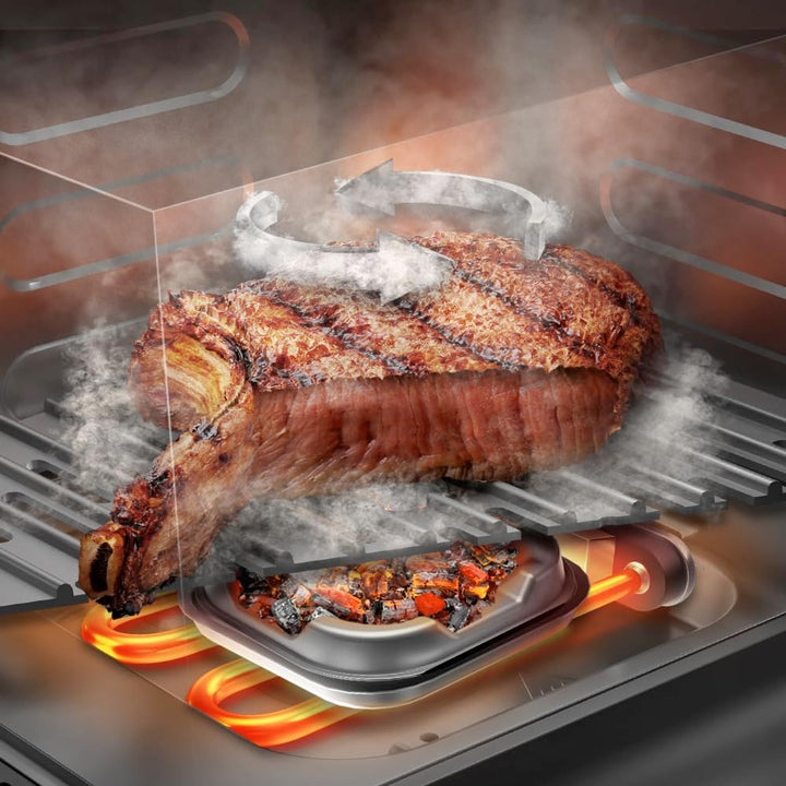 Cecotec Heissluftfritteuse ohne Öl - 8,5L - Grill - Doppelwiderstand - Integrierter Smoker - Air Fry