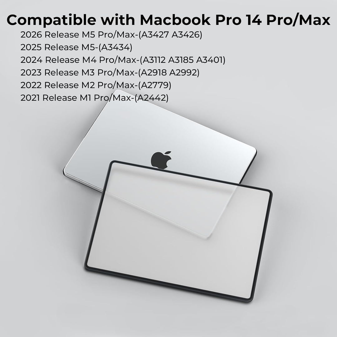 BlueSwan Hülle kompatibel für MacBook Pro 14 Zoll M4 M3 M2 M1 A3112 A3185 A3401 A2992 A2918 A2779 A2