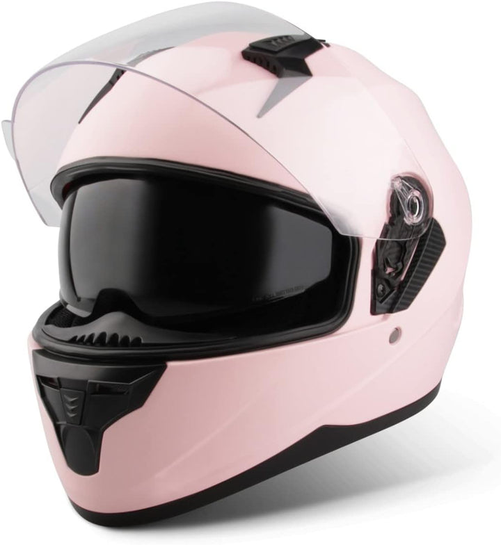 VINZ Kennet Integralhelm mit Sonnenblende | Motorrad Helm Vollvisierhelm Mopedhelm | Motorradhelm Fu