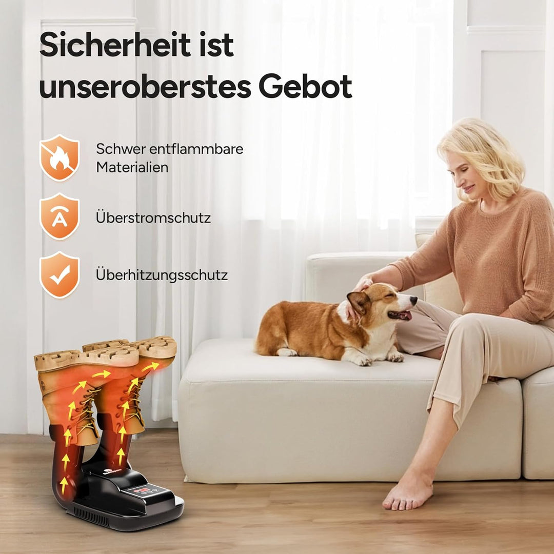 DR.PREPARE Schuhtrockner Elektrisch Fusswärmer Schuhheizung Schuhwärmer Schuhe Stiefeltrockner Hands