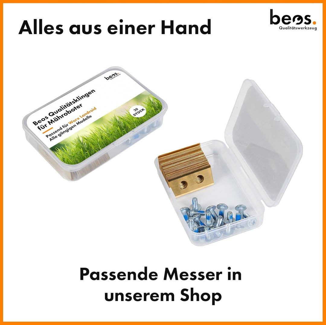 BEOS® PREMIUM Mähroboter Tuning-Messerteller für 6x Klingen - glasfaserverstärkte Messerscheibe - Dr