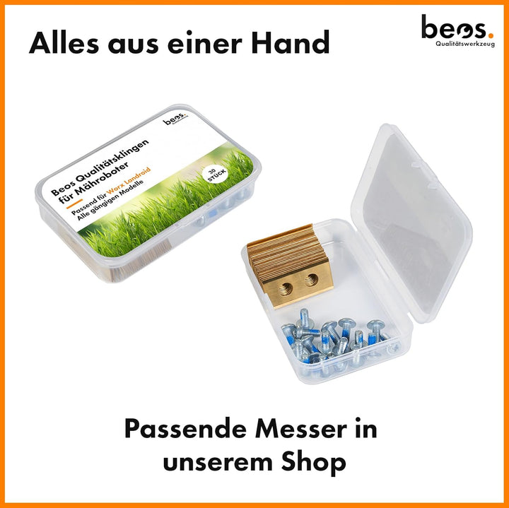 BEOS® PREMIUM Mähroboter Tuning-Messerteller für 6x Klingen - glasfaserverstärkte Messerscheibe - Dr