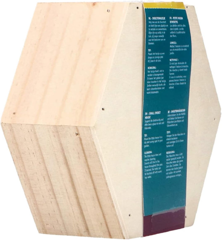 Insektenhotel Buzzy® Home Hexagon - Set mit 4 Kästen für Bienen - Schmetterlinge - Käfer