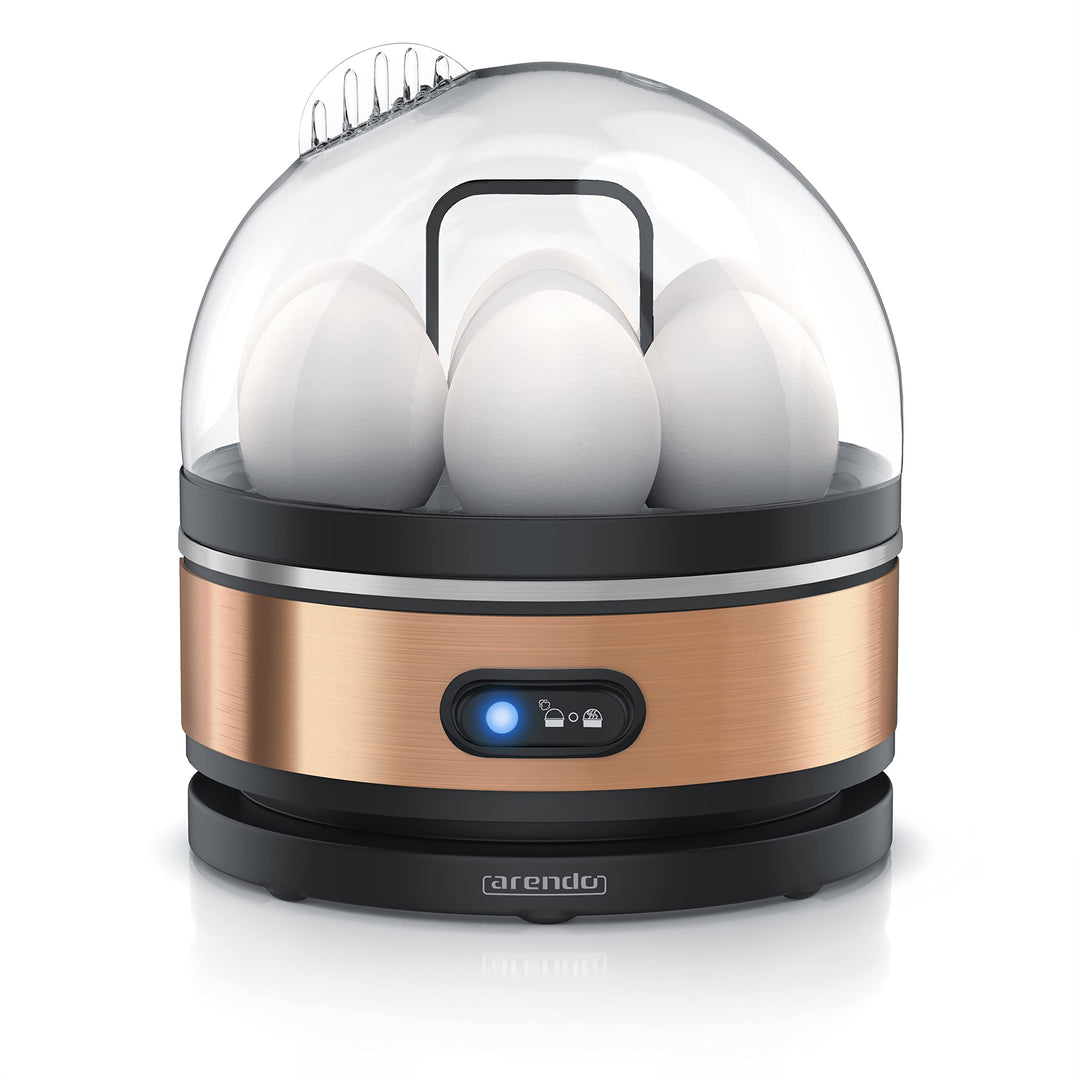 Arendo Sevencook Eierkocher 400 W – Edelstahl Design - 1-7 Eier - Egg Cooker – Kipp-Funktionsschalte