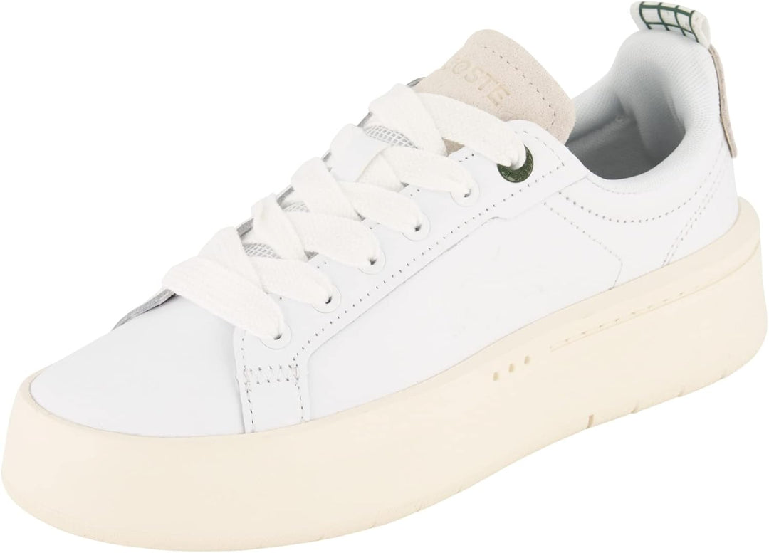 Lacoste Damen Low-Top Sneaker Carnaby PLAT 123 1 SFA, Frauen Halbschuhe 38 EU Wht Off Wht 65t, 38 EU