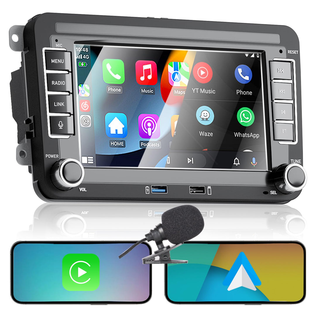 Autoradio für Golf 5 6 Passat Jetta Caddy Polo cc Tiguan EOS Touran T5 Scirocco Wireless Carplay & A