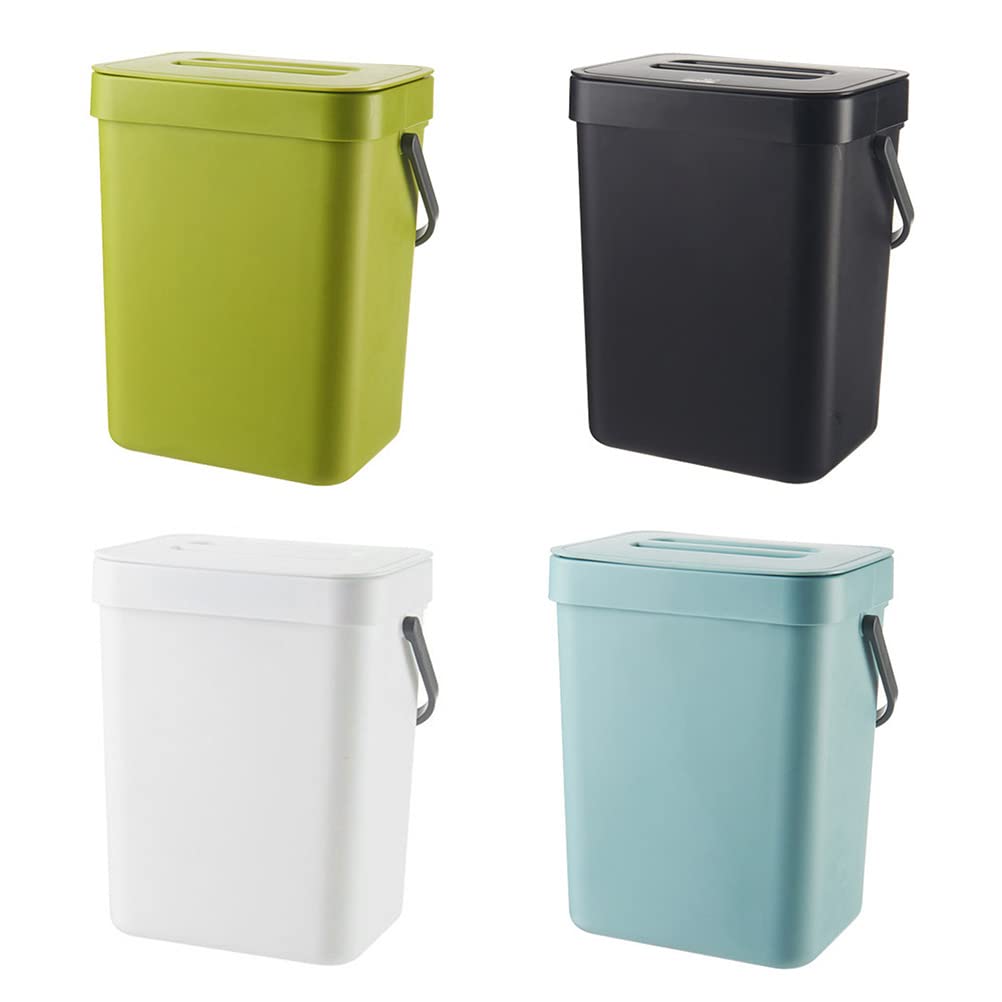 Kleiner Mülleimer mit Deckel, 3L Küchenmülleimer, Kompostbehälter, Mülleimer Küche Unterschrank, Bio