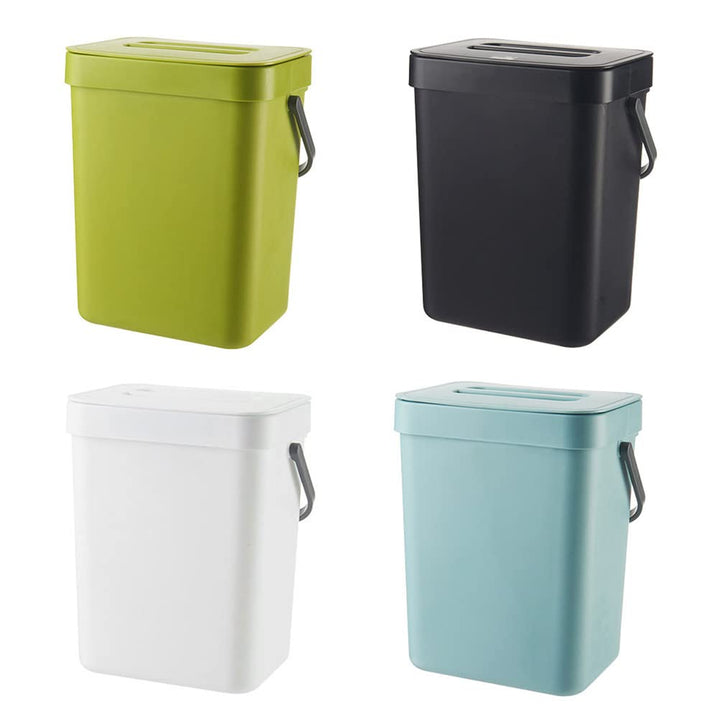 Kleiner Mülleimer mit Deckel, 3L Küchenmülleimer, Kompostbehälter, Mülleimer Küche Unterschrank, Bio