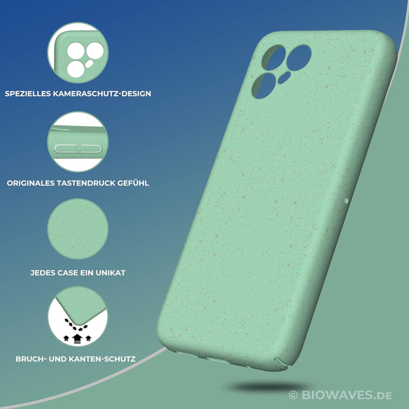 BIOWAVES Hülle Handyhülle Schutzhülle Hardcase Case Cover für Fairphone 4, aus biologisch abbaubaren