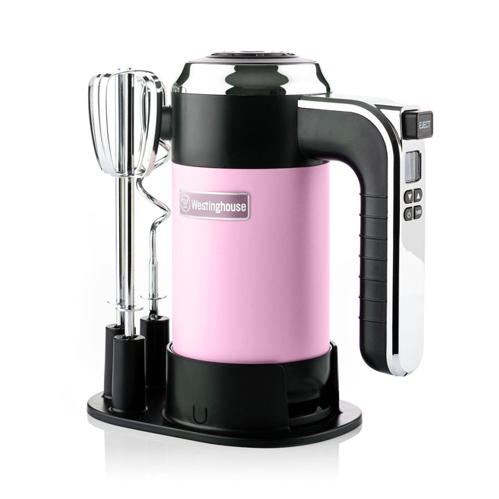 Westinghouse Retro Handmixer, 5 Geschwindigkeitsstufen + Turbofunktion, 2 Rührbesen, 2 Knethaken, LC