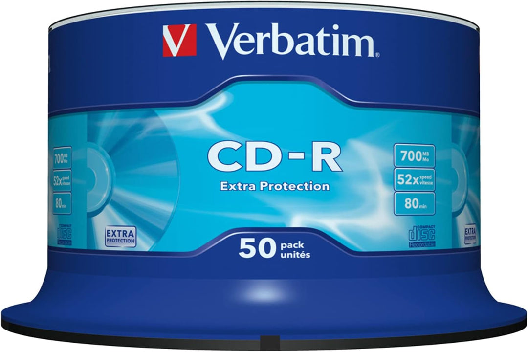 AVERY Zweckform L7676A-40P selbstklebende CD-Etiketten & Verbatim CD-R Extra Protection, CD-Rohlinge