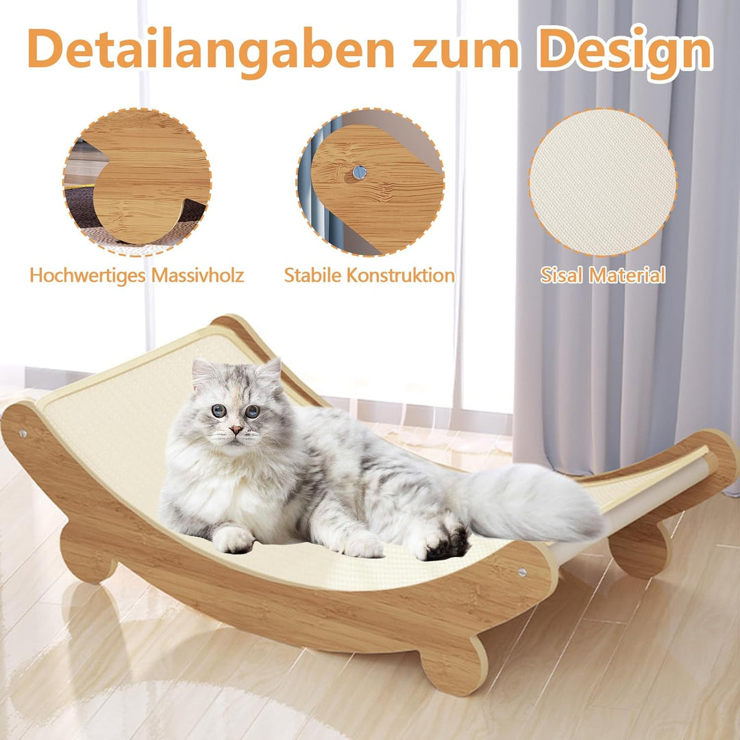 Kratzbretter Katze, 2-in-1 Kratzbrett Katze Sisal, Grosses Kratzpappe für Katzen, Multifunktional Kr