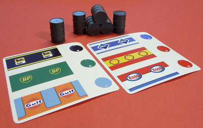 Slotcar Benzin-ÖL-FÄSSER 6er Set in 1:32 für Carrera UNIVERSAL/DIGITAL TOP DEKO