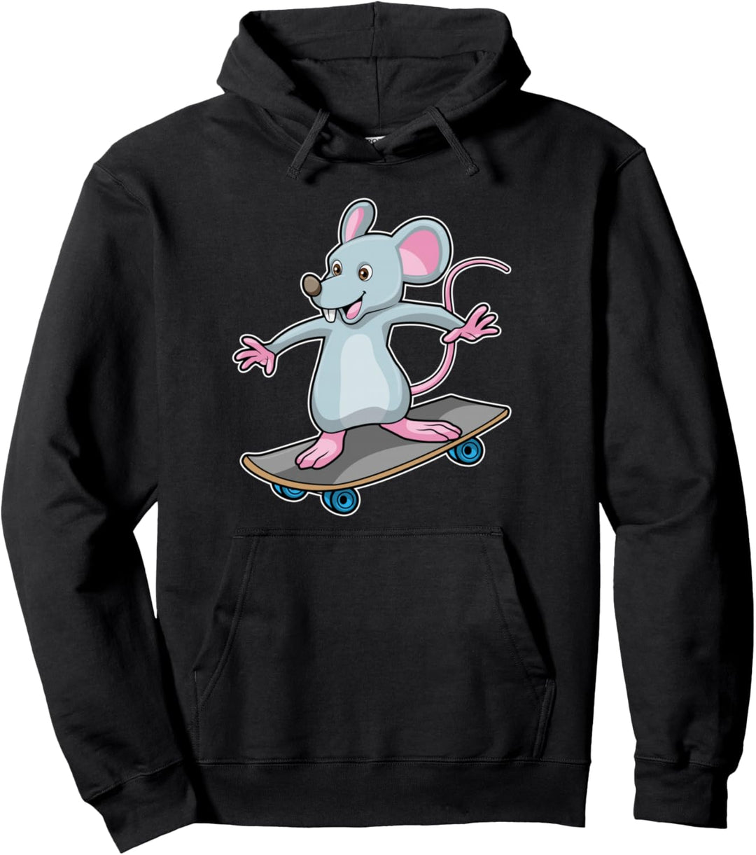 Maus Skater Skateboard Sport Pullover Hoodie