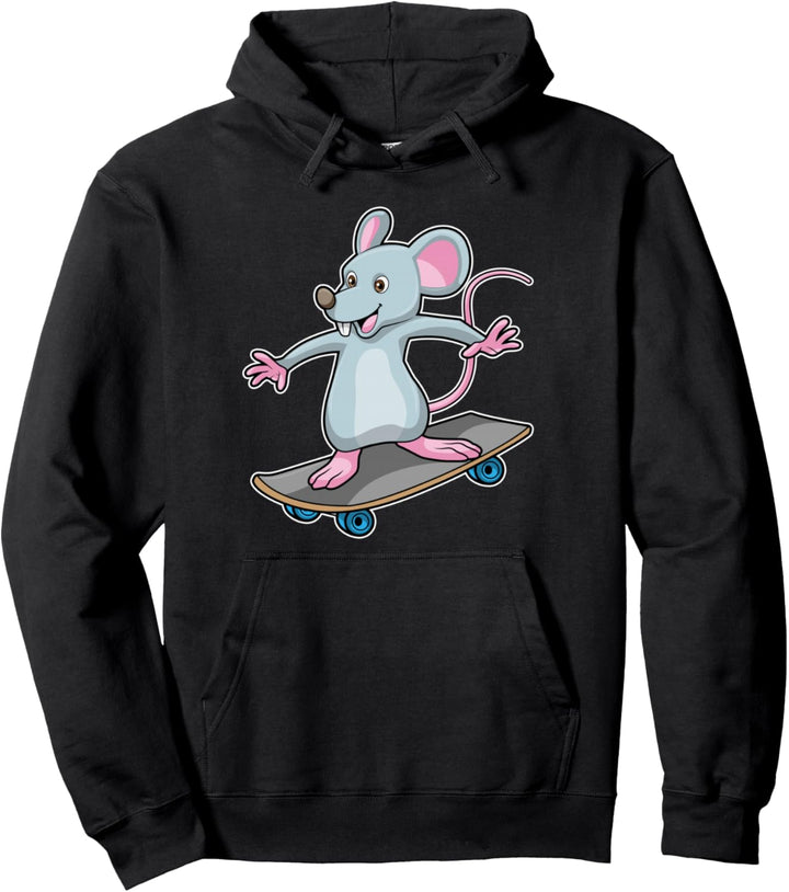 Maus Skater Skateboard Sport Pullover Hoodie