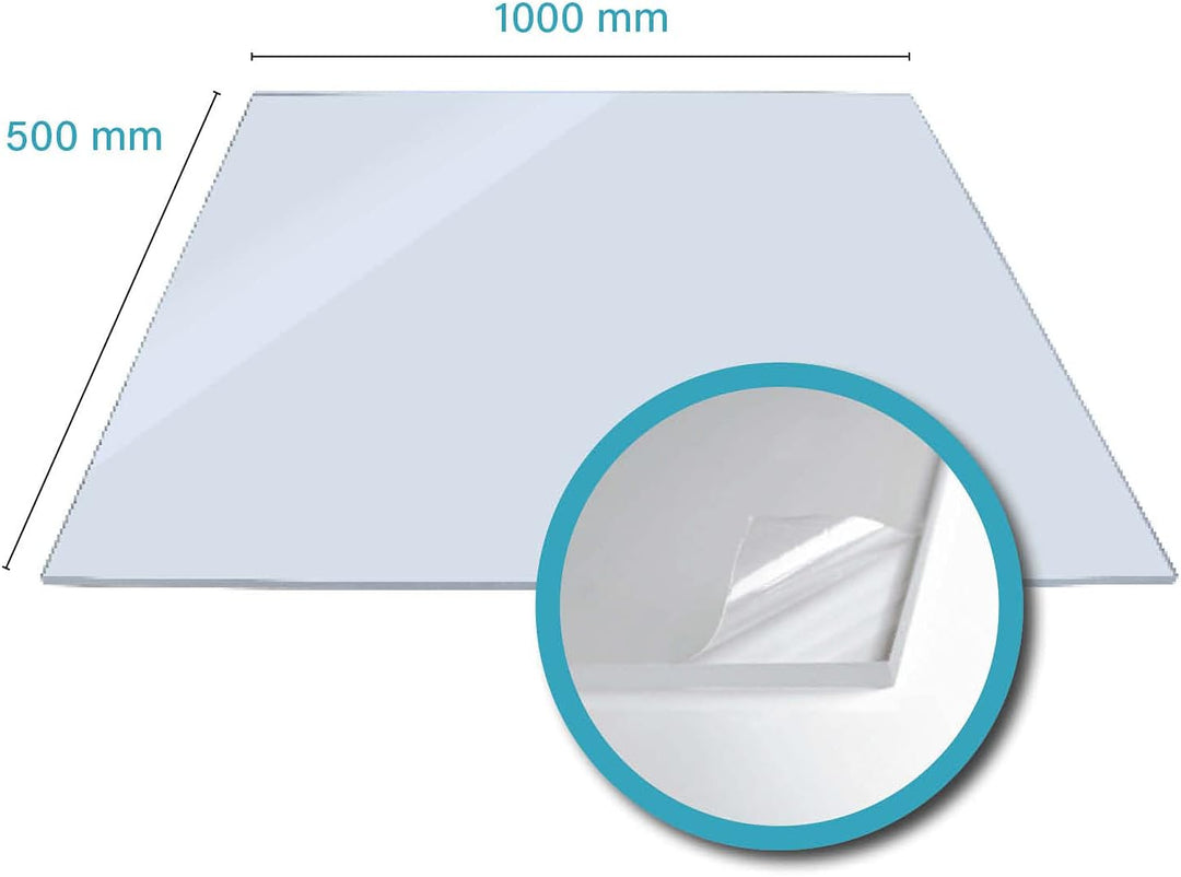 KAISER plastic® Polycarbonat (PC) Scheibe |3mm | glasklar und transparent | UV beständig | Premium Q