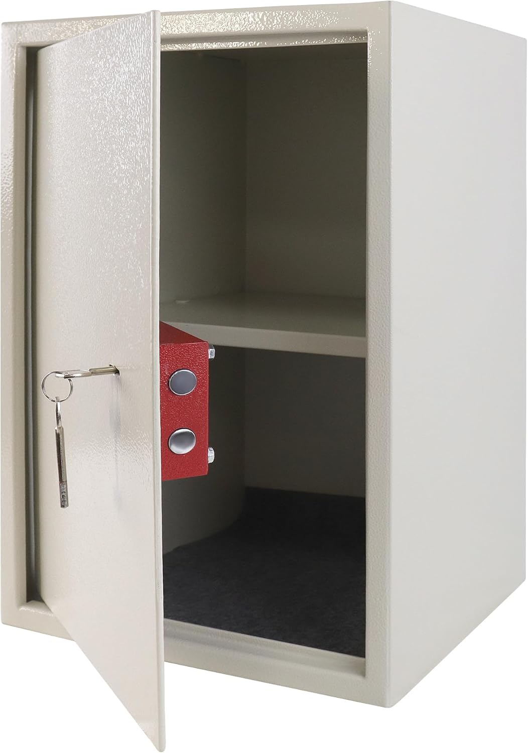 Aufun Tresor Möbeltresor mit Doppelbartschloss 35 x 50 x 31cm, grosse Safe Box für Zuhause, Tresor u