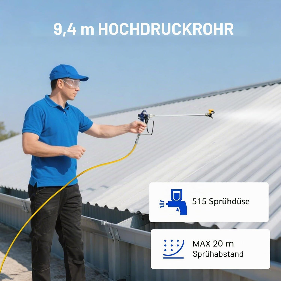Farbsprühsystem,Airless farbsprühgerät 3200psi,hocheffiziente Airless spritzgerät wandfarbe,Keine Ve