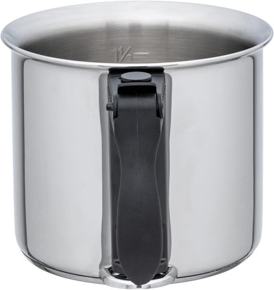Riess 1951-043, Cristal Simmertopf, 1.5 Liter, mit Wasserstandsanzeige, 16cm Durchmesser, Edelstahl