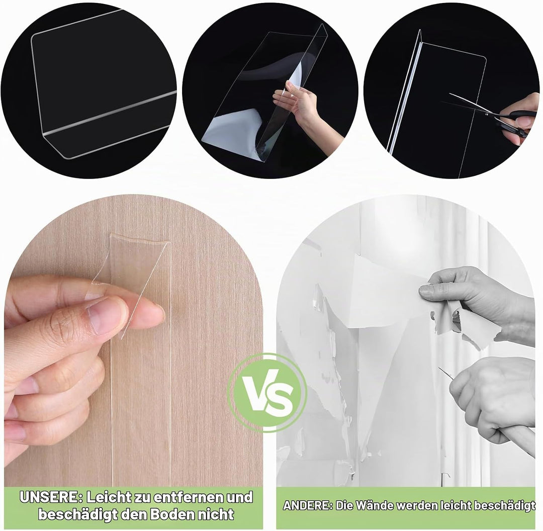 8 Stück Spielzeugblocker für Möbel - 40x20x5CM Couch Blocker, Kratzschutz Sofa Katze, Transparente M
