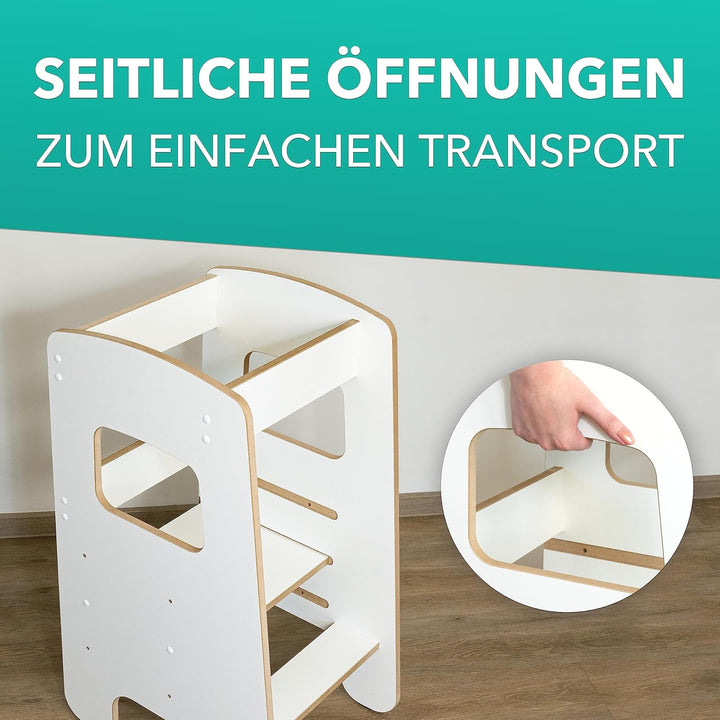Lernturm für Kinder & Kleinkinder - Tritthocker für Kleinkinder - Küchenhelfer Kinder - Kinderlerntu