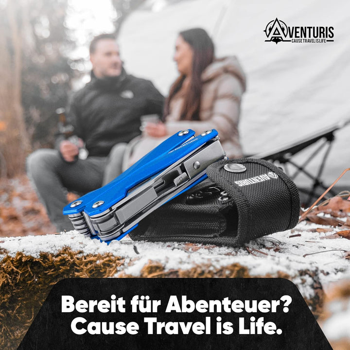 AVENTURIS® Multitool PERSONALISIERT. Tolles Multifunktionswerkzeug als Fahrrad zubehör oder Outdoor