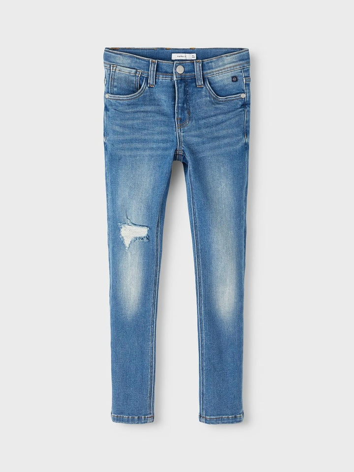 NAME IT Boy Jeans X-Slim Fit 140 Medium Blue Denim, 140 Medium Blue Denim
