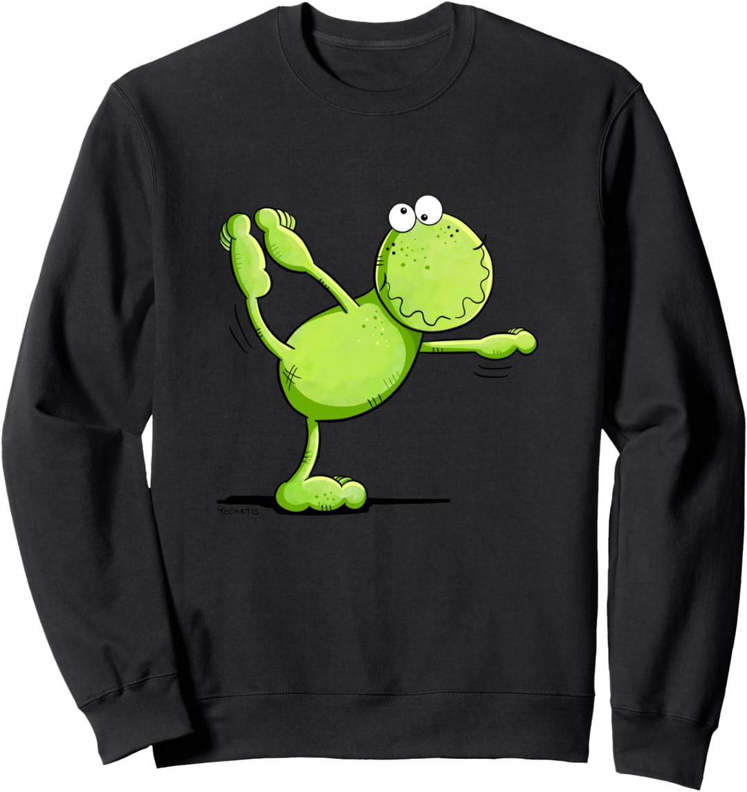 Yoga Frosch Fun Design I Froschmotiv Yogaübung I Frösche Sweatshirt