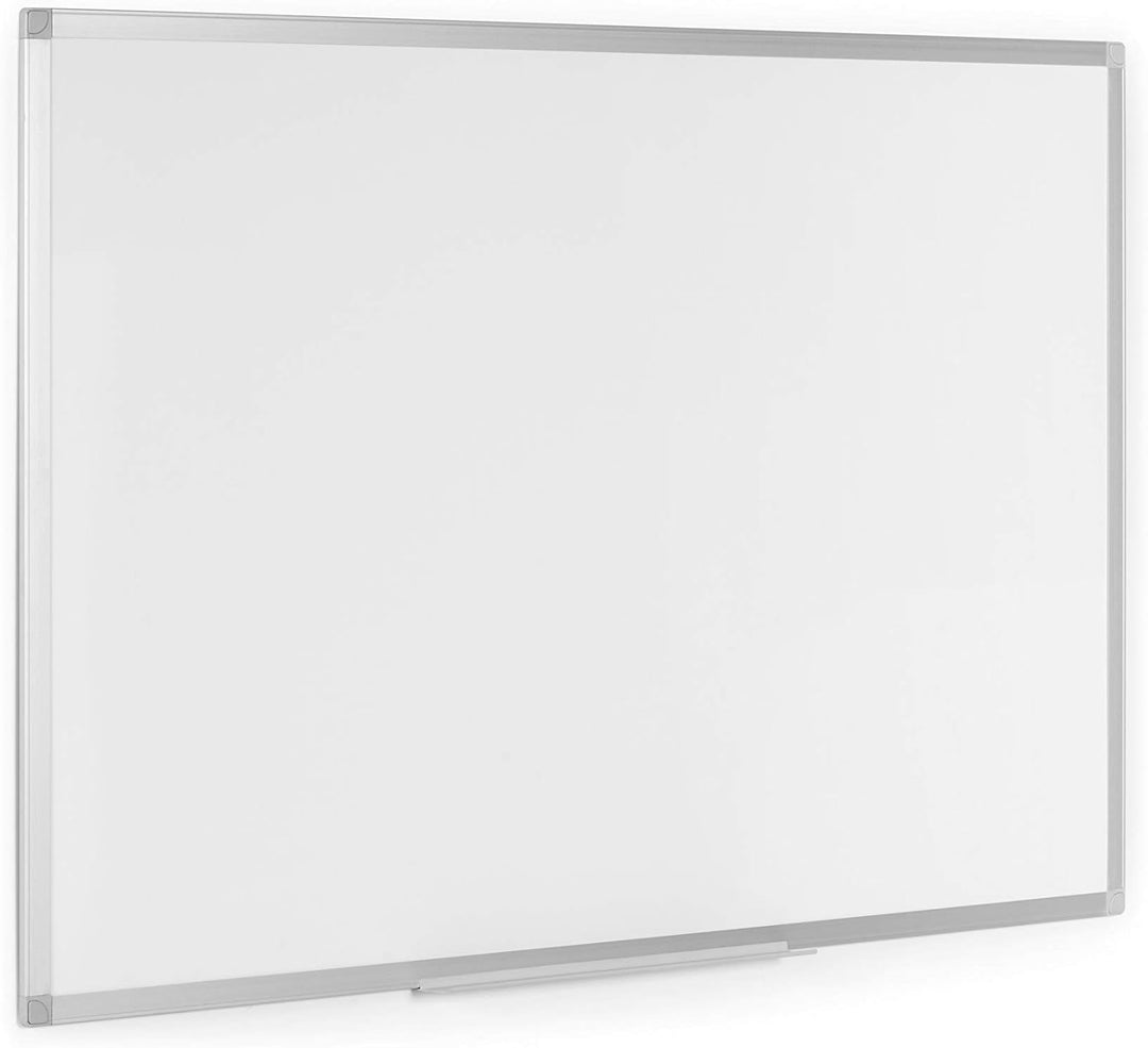 BoardsPlus - Whiteboard - 60 x 45 cm, mit Aluminiumrahmen und Stifteablage, Melamin Oberfläche, 60 x