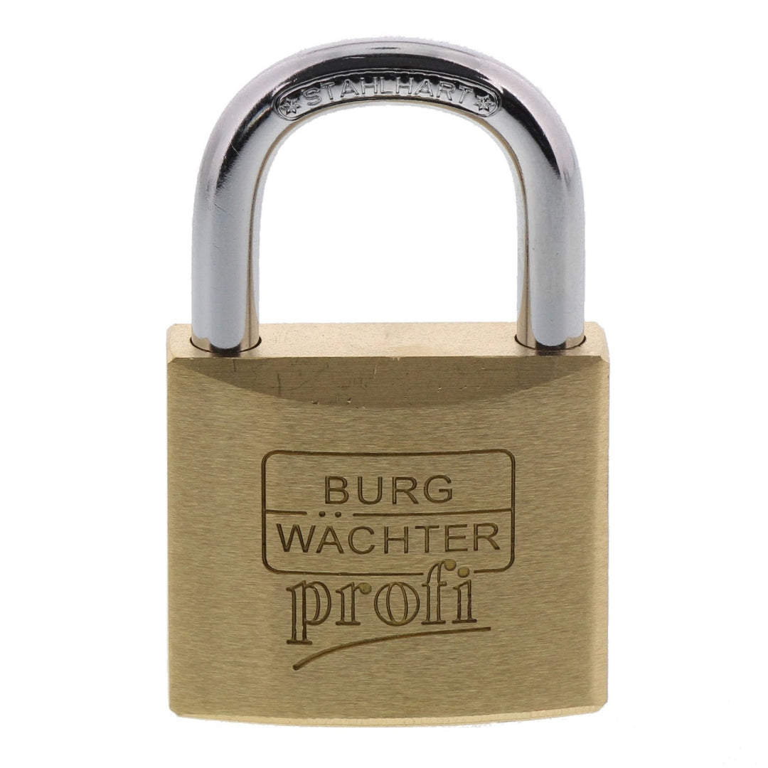 Burg-Wächter Vorhängeschloss, Profi 116 40 SB, Inkl. 2 Schlüssel, Bügelstärke: 6 mm Bügelstärke: 6,0
