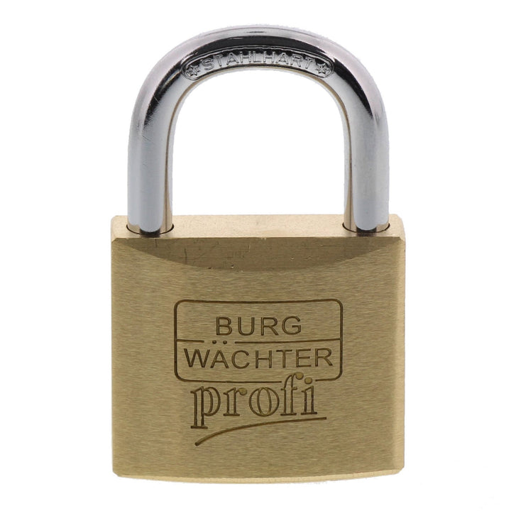 Burg-Wächter Vorhängeschloss, Profi 116 40 SB, Inkl. 2 Schlüssel, Bügelstärke: 6 mm Bügelstärke: 6,0