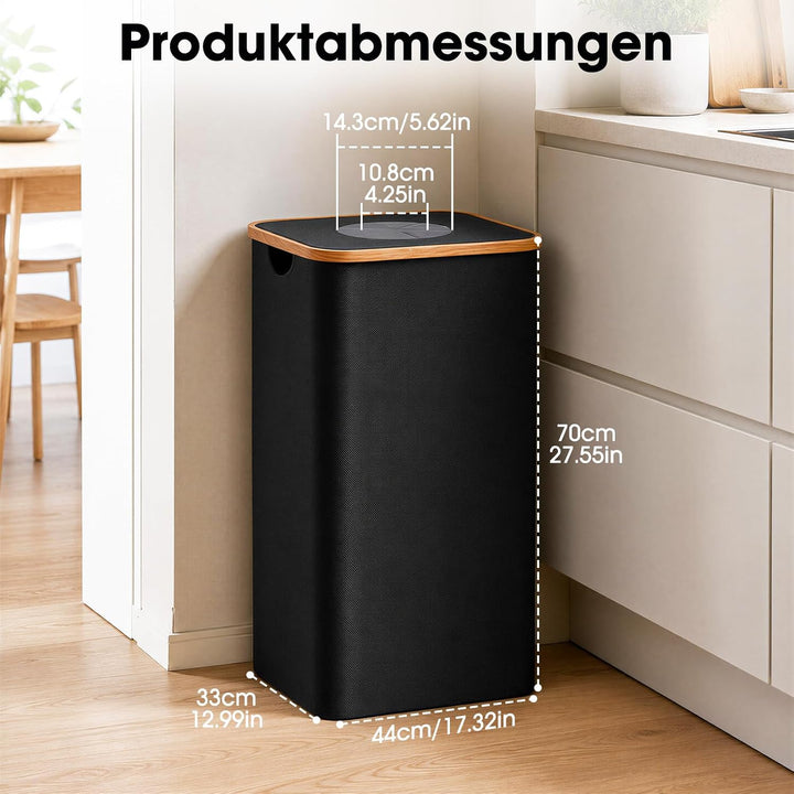 Pfandflaschen Sammelbehälter, 110 L, faltbar, Schwarz, bis 5 kg