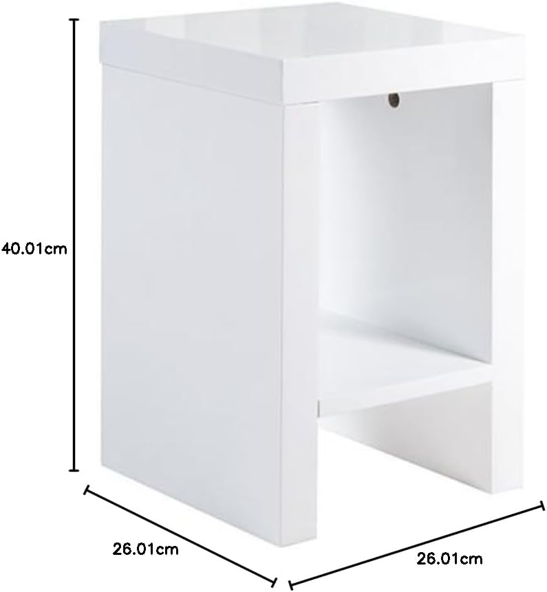 Phönix 178802WE Mainau Blumenständer mit Ablagefach, 40 cm, weiss 40 cm Weiss, 40 cm Weiss