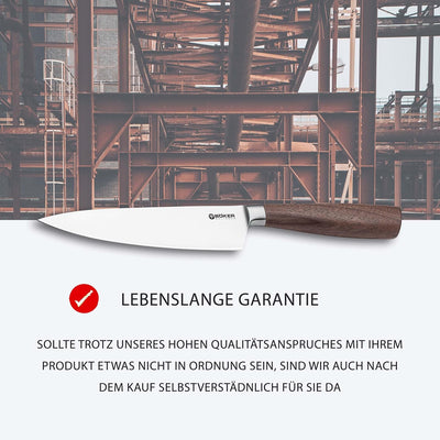 BÖKER SOLINGEN® Core Küchenmesser klein - geschmiedetes Chefmesser 16 cm extrem scharf - Premium Koc