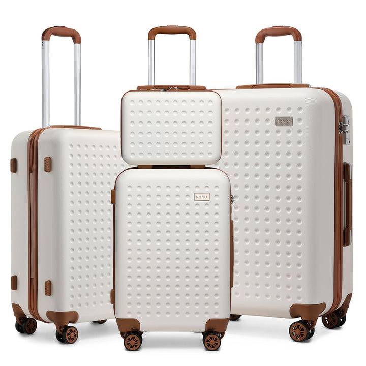 KONO Koffer Trolley Gross Hartschalenkoffer Reisekofferset Koffer Kofferset Gepäck Rollkoffer Schlos