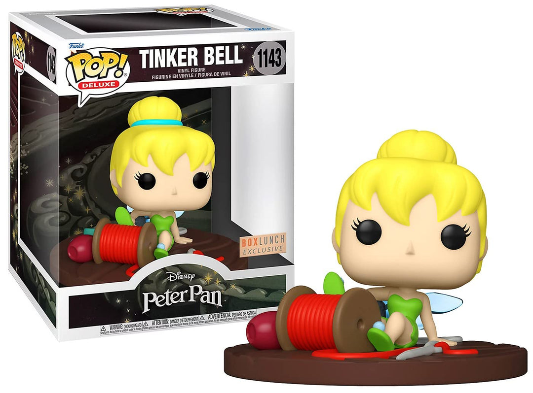 Funko Peter Pan Pop! Deluxe Vinyl-Figur Tinker Bell auf Spule 9 cm