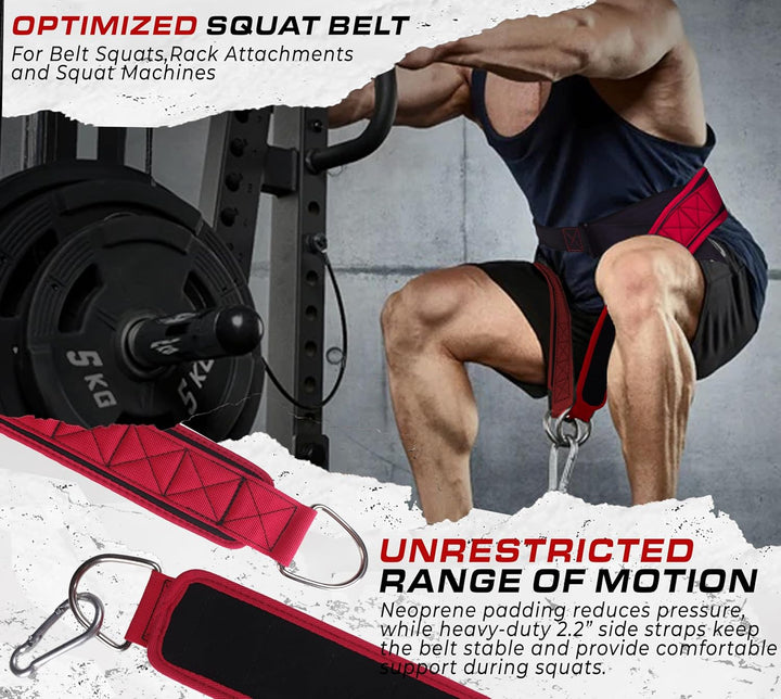 TAVIEW Gürtel für Kniebeugen, Rackbefestigung & Kniebeugenmaschine, Gewichtheben & Powerlifting – Rü