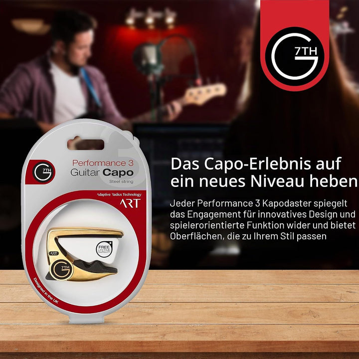 G7TH Performance 3 Kapodaster für Akustikgitarre, keltisches Gold